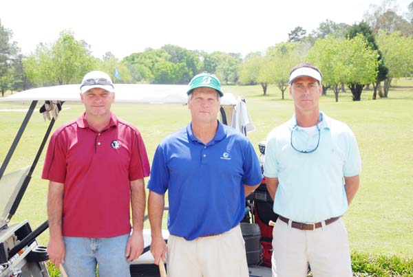 The winning team was, left to right, Tommy Nix, Mike Jones and El Willis. Not pictured is Jim Higdon.