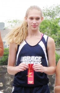 Melissa Mills placed second in the girls’ 200-meter dash and third in the 100-meter dash.