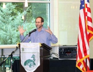 A HISTORY LESSON: Dr. David Nelson, professor of history at Bainbridge State College, said the historic Gettysburg Address delivered 150 years ago on Nov. 19, 1863, embodied together the ideals of the U.S. Constitution and the Declaration of Independence.