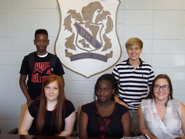 These five are a representative sampling of the incoming freshman class, indicating the Class of 2017 will be an exceptional one. Seated, left to right, are Summer Boyd, Shontesska Gordon and Emilee Poppell. Standing are Milton Gayle and Austin Prouse.