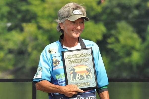 Pam Martin-Wells won the LBAA event on Lake Chickamauga.