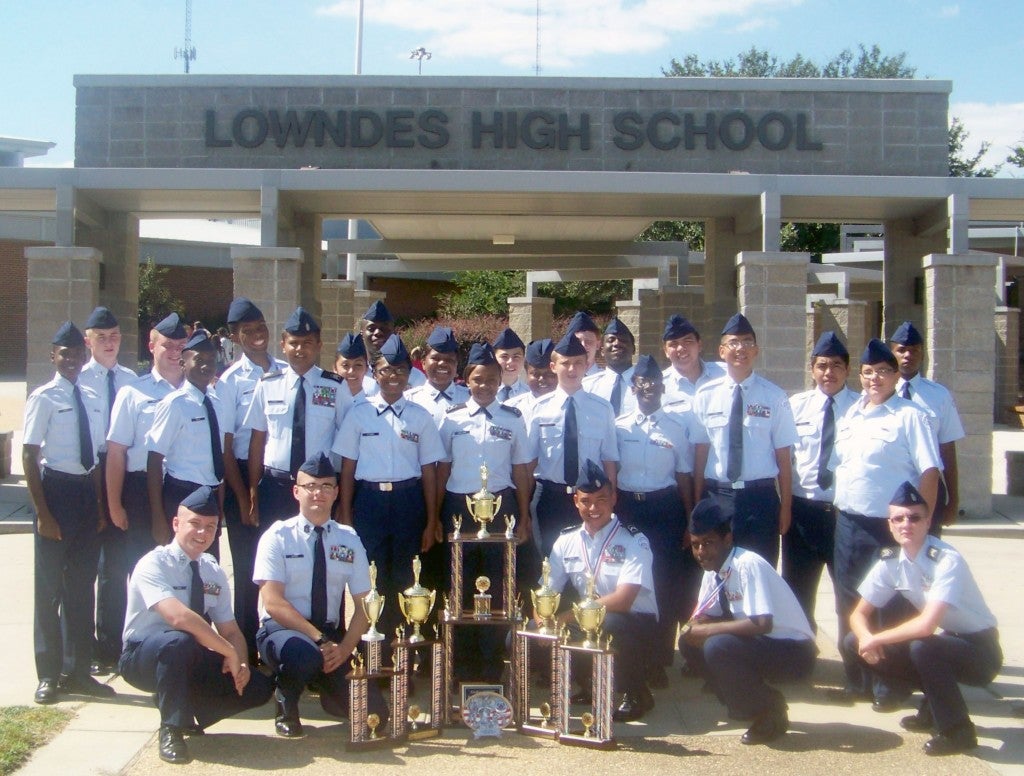 The Bainbridge High School Air Force JROTC drill team won the top title at their meet earlier this month in Lowndes County and they are currently training for their next meet in Tifton. 