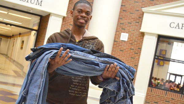 Trey Alston is collecting jeans for homeless teenagers in the area.