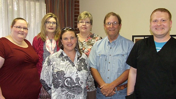 Relay for Life Committee members from left to right: Chairman Lacey Addison, Cathy Holt, Michele Lagacy, Sharon Day, Hunter Calhoun and cochair Scott Addison. Holt, Lagacy, Day and Cahoun are each a cancer survivor. -- Carolyn Iamon