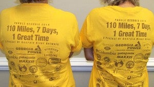 Their T-shirts say it all, “110 miles, 7 days, 1 Great Time.” 